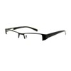 JuicyOrange Magnified Reading Glasses Rectangular Half Rim Spring Hinge Frame