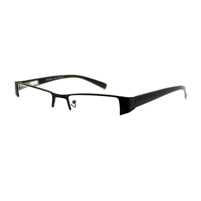 JuicyOrange Magnified Reading Glasses Rectangular Half Rim Spring Hinge Frame