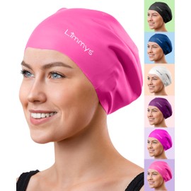 Limmys Premium Swim Cap for Women with Long Hair – Soft Silicone Swimming Cap for Women – Comfortable, Extra Room Fit, Chlorine Resistant & Hypoallergenic – Trusted by Swimmers Worldwide