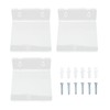 3PCS Clear Acrylic Display Rack Wall Mounted Floating Shelf for