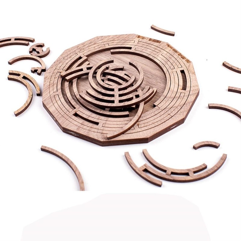Irregular Decompression Puzzle Wooden Toys Wooden Jigsaw Puzzle Gift for