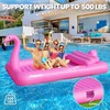 DeeprBlu Luxury Flamingo Inflatable Tanning Pool for 2 Person, 81x60