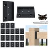 Muzata 20Pcs Deck Railing Brackets Connectors Rail Support Kit for