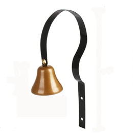 ST TS Antique Doorbell, Entryway Bell, Bell, Door Chime, Chime, Buzzer, Bell, Entrance, Door, Interior, Retro (01 Black)