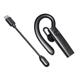Sanwa Supply MM-BTMH61BK Bluetooth Headset (with External Microphone) Black Free