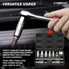CASOMAN 10PCS 3/8"Drive Magnetic Spark Plug Socket Set, 6PT&12PT, Include