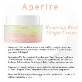 Aperire Super Origin Bouncing Root crema 45 ml | elasticidad día/noche todo tipo de piel