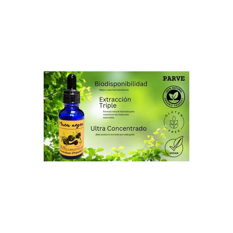 Maca Peruana Negra, Triple Extracto Ultra Concentrado