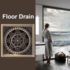 Floor Drain European Style Antique Bathroom Copper Drain Set for