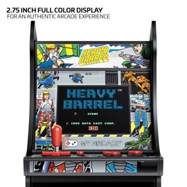 MY ARCADE Heavy Barrel Micro Player - Collectible Mini Arcade Machine, Black (DGUNL-3205)