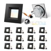 Anyhome 4 Inch Square LED Retrofit Recessed Lights, 5CCT Dimmable,