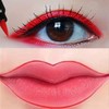 Go Ho Red Liquid Eyeliner Stamp,Star Stamp Eyeliner Makeup,Double-Side Waterproof