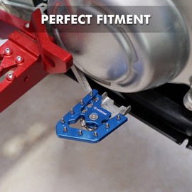 NICECNC Blue Foot Brake Pedal Lever Pad Extender Compatible with Yamaha Raptor 700 2013-2024, Raptor 700R 2016-2024, Raptor 700R SE 2013-2016 2018-2024