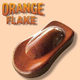 LiME LiNE Orange Iridescent Metal Flake Ready to Spray Automotive Basecoat 1 pt