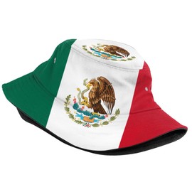 Mexican Flag Bucket Hat for Men Women Fashion Patriotic Hats Mexico Fisherman Hat Outdoor Summer Sun Protection Travel Hiking Caps