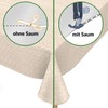 Premium Oilcloth Tablecloth Vinyl Oilcloth Tablecloth Washable Round 150 cm