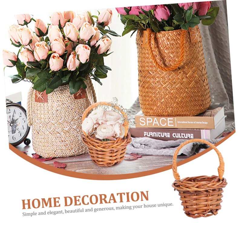 Alipis 6pcs Mini Shopping Basket Little Miniature Basket Storage Mini