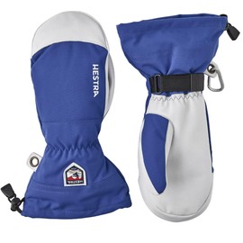 Hestra men's and women's ski gloves: Army Leather, Windproof, Waterproof, Royal Blue, 8