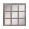 Stonebriar 23.5" x 23.5" Square Worn White 9 Window Pane