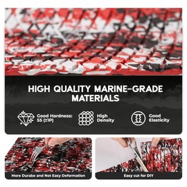 FOCEAN Boat Flooring - EVA Foam Boat Decking - Marine Flooring Marine Mats for Boats RV Yacht Kayak, 94.5''x 15.7'', Speed Red