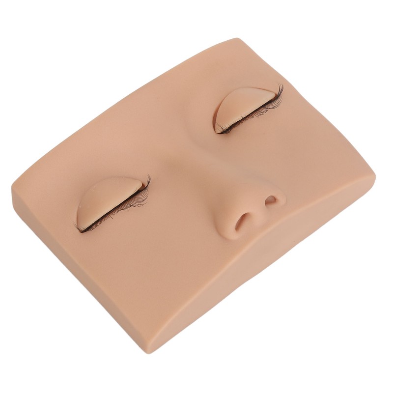 Eyelash Mannequin Head Practice Realistic Half Face Makeup Head Training