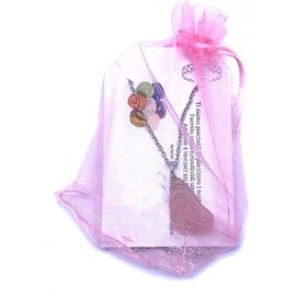 TENET CRIGEMA – Pendant Necklace Minerals Semi-Precious Gemstones Handmade Jewellery, Stone, Celestine Raw Celestite