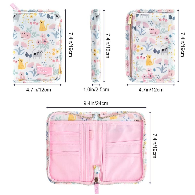 Dizdvizd Travel Passport Wallet, Family Passport Holder Document Organizer -