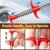 Telescopic Drain Cleaning Tool – Flexible Four-Jaw Pipe Unclogger for