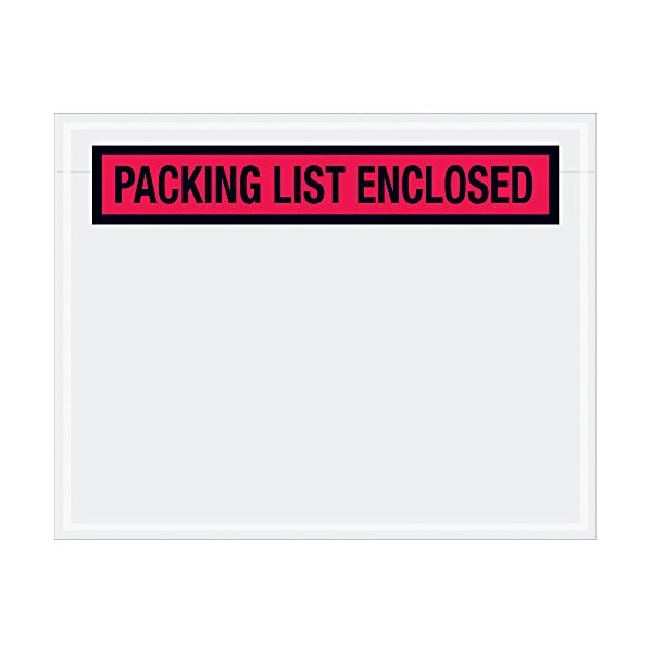 Aviditi PL457 Panel Face Envelope,"Packing List Enclosed", 7" Length x