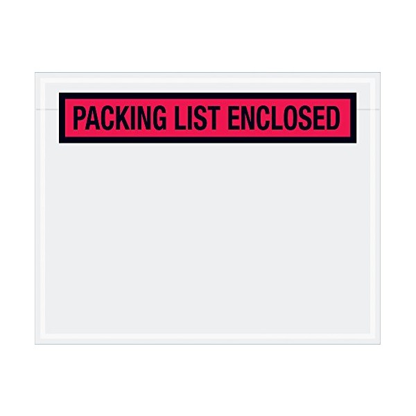 Aviditi PL457 Panel Face Envelope,"Packing List Enclosed", 7" Length x