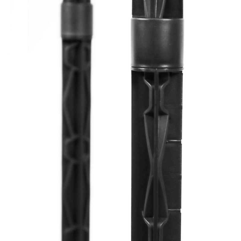 com-four® garbage bag stand with lid, can be set up