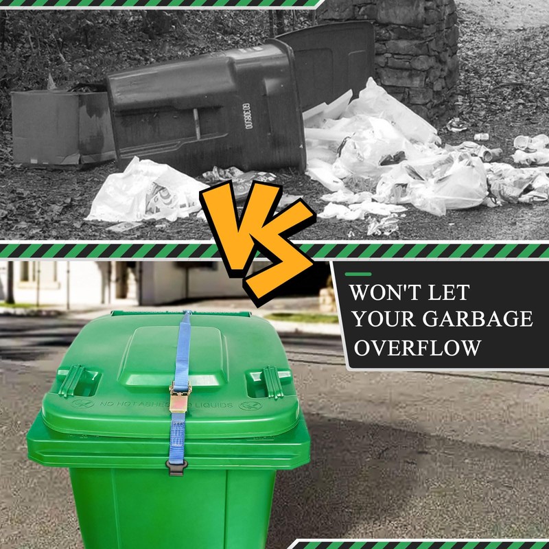 Trash Can Locks for Animals, Raccoon Bear Proof Trash Bin