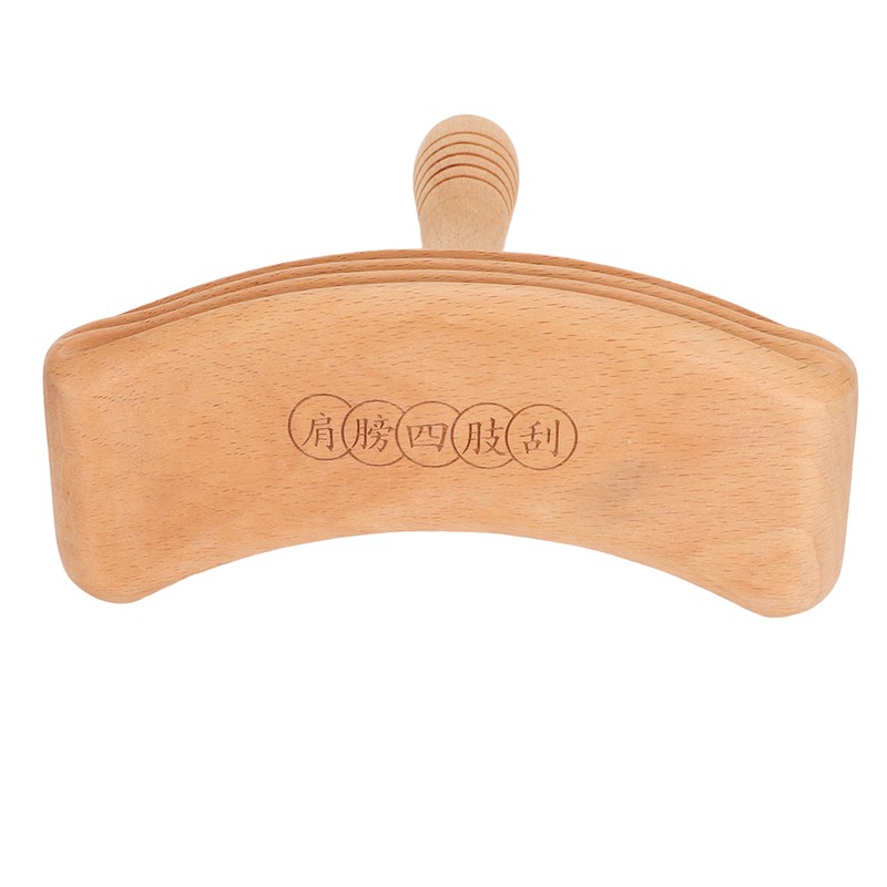 Wooden Gua Sha Board Sturdy Polished Beech Safe Smoothing Widely
