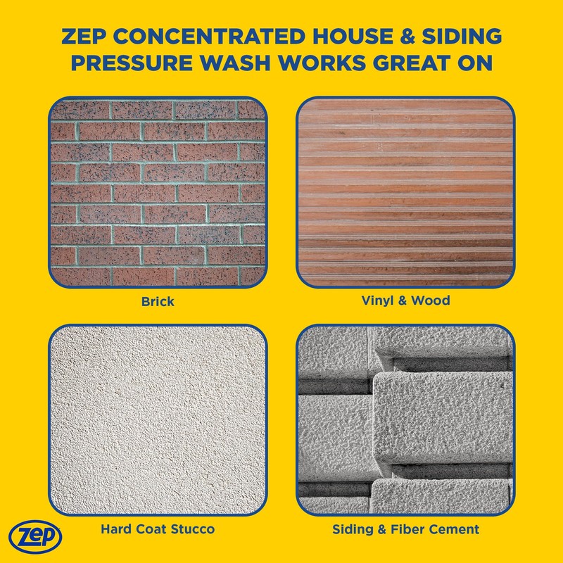 Zep House and Siding Pressure Wash Cleaner Concentrate - 1