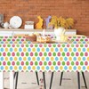 137 * 274cm Easter Tablecloth,Easter Egg Party Decorations Tablecloth,Large Rectangular