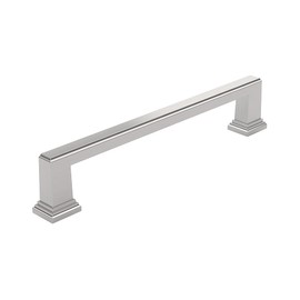 Richelieu Hardware BP795160195 Mirabel Collection 6 5/16-inch (160 mm) Center-to-Center Brushed Nickel Transitional Cabinet and Drawer Pull Handle for Kitchen, Bathroom, and Furniture