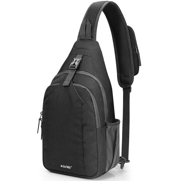 G4Free Sling Bag RFID Blocking Sling Backpack Crossbody Chest Bag Daypack for Hiking Travel(Teal Blue)