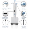 ONiLAB Lab Micropipette, Adjustable Volume 8-Channel Multichannel Pipettors, 0.5-10μl