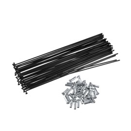 ACROPIX 40 Pcs Bicycle Steel Spokes 14G Bike Spoke 183mm Length with Nipples for Most Bicycle Car Parts