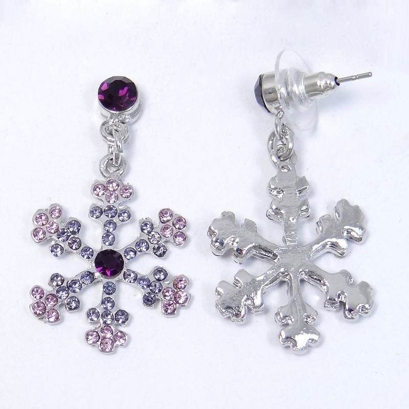 EVER FAITH Austrian Crystal Simulated Pearl Bridal Snowflake Necklace Earrings