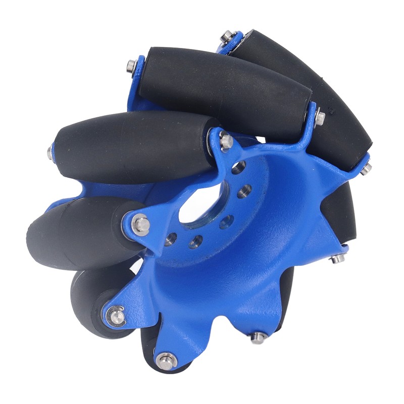 3in 45° Omnidirectional Wheel with 8 TPU Rubber Drive Rollers