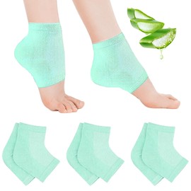 3 Pairs of Heel Moisturising Socks, Heel Socks for Dry, Cracked Feet, Repair Cracked Heels for Men and Women, Day Night Care Moisturising Skin