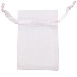 ATCG 25pcs 16x24 Inches Extra Large Drawstring Organza Bags Decoration Festival Wedding Party Favor Gift Toys Pouches White