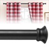 Heavy Duty Curtain Rods for Windows, 120 to 136 Adjustable