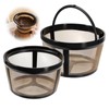 BOHUIZ 2Pcs Reusable Coffee Filter Basket for 4-5 Cup Coffee