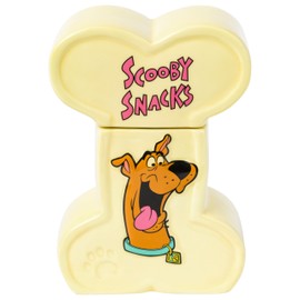 Silver Buffalo Scooby-Doo Scooby Snacks Sculpted Ceramic Snack Jar, 4.85” x 3” x 6.75”