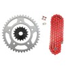 Factory Spec, Red 525x122 O-Ring Drive Chain & 17/42 Sprockets for Honda Shadow Spirit 750 fits 2001-2007 VT750DC Models