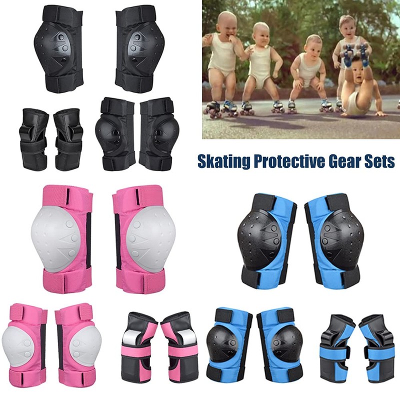Skateboard Protective Gear Knee Pads Wrist Pads Elbow Pads Adjustable