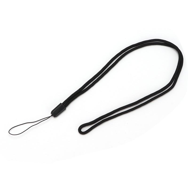 10pcs Neck Lanyard Black Polyester Badge Holder for Students Staff