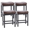 Sweetcrispy Bar Stools Set of 4, 24 Inch Counter Height
